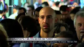 Ağustos’ta 1 Milyon 665 Bin 983 Turist