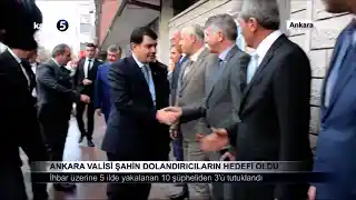 Ankara Valisi Şahin Dolandırıcıların Hedefi Oldu