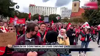 Berlin’de Öğretmenler Uyarı Grevine Çıktı