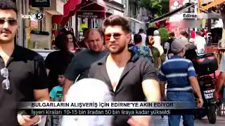 Bulgarların Alışveriş İçin Edirne’ye Akın Ediyor