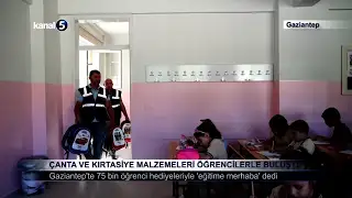 Çanta ve Kırtasiye Malzemeleri Öğrencilerle Buluştu
