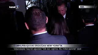 Cumhurbaşkanı Erdoğan New York’ta
