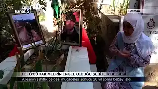 FETÖ’cü Hakimlerin Engel Olduğu Şehitlik Belgesi
