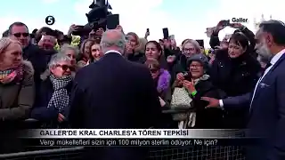 Galler’de Kral Charles’a Tören Tepkisi