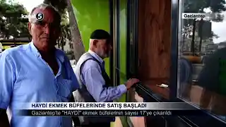 HAYDİ Ekmek Büfelerinde Satış Başladı