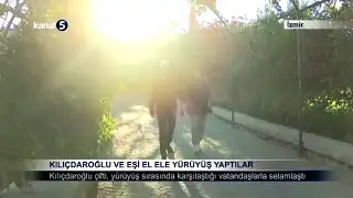 Kılıçdaroğlu ve Eşi El Ele Yürüyüş Yaptılar