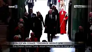 Kraliçe’nin Cenaze Töreninde Biden’e Şok