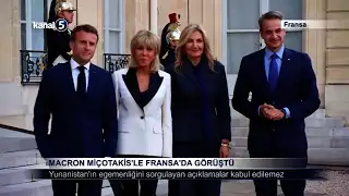 Macron Miçotakis’le Fransa’da Görüştü