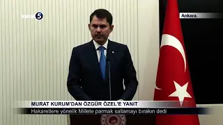Murat Kurum’dan Özgür Özel’e Yanıt