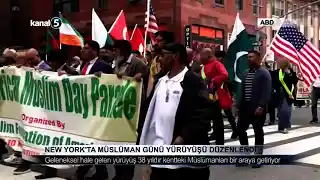 New York’ta Müslüman Günü Yürüyüşü Düzenlendi