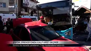 Şoför Direksiyonda Kalp Krizi Geçirdi