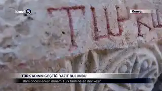 Türk Adının Geçtiği Yazıt Bulundu