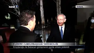 5 Lidere Cumhurbaşkanı Yardımcılığı