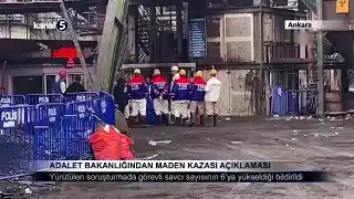 Adalet Bakanlığından Maden Kazası Açıklaması