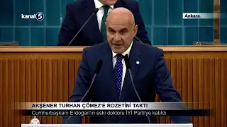 Akşener Turhan Çömez’e Rozetini Taktı