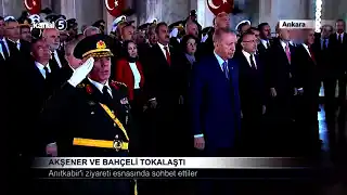 Akşener ve Bahçeli Tokalaştı
