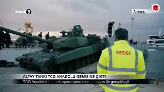 Altay Tankı TCG Anadolu Gemisine Çıktı