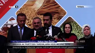 Ankara AK Parti’den Yardımların Kesilmesine Tepki