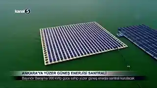 Ankara’ya Yüzer Güneş Enerjisi Santrali