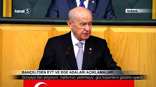 Bahçeli’den EYT ve Ege Adaları Açıklamaları