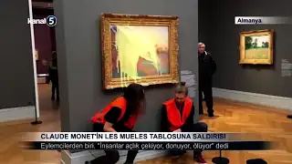 Claude Monet’in Les Mueles Tablosuna Saldırısı