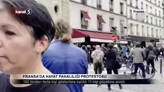 Fransa’da Hayat Pahalılığı Protestosu