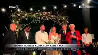 İbrahim Tatlıses Kızına Altın Kemer Taktı