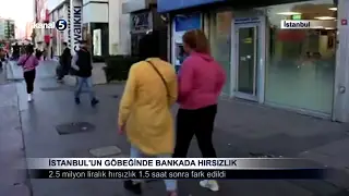 İstanbul’un Göbeğinde Bankada Hırsızlık