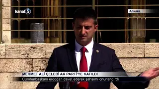 Mehmet Ali Çelebi AK Parti’ye Katıldı
