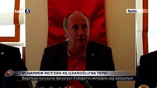 Muharrem İnce’den Kılıçdaroğlu’na Tepki