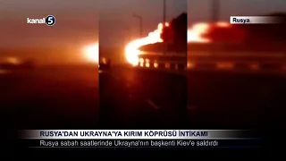 Rusya’dan Ukrayna’ya Kırım Köprüsü İntikamı