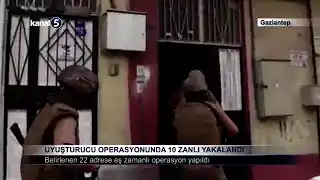 Uyuşturucu Operasyonunda 10 Zanlı Yakalandı