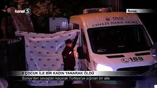 8 Çocuk İle Bir Kadın Yanarak Öldü