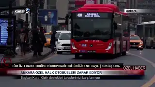 Ankara Özel Halk Otobüsleri Zarar Ediyor