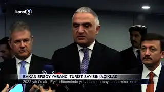 Bakan Ersoy Yabancı Turist Sayısını Açıkladı