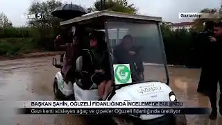 Başkan Şahin, Oğuzeli Fidanlığında İncelemede Bulundu
