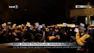 Biden, Çin’deki Protestoları Yakından İzliyor