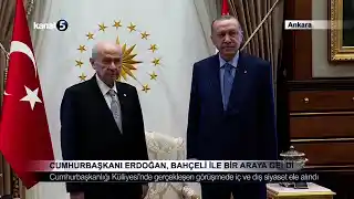 Cumhurbaşkanı Erdoğan, Bahçeli İle Bir Araya Geldi