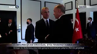 Cumhurbaşkanı Erdoğan, Stoltenberg’i Kabul Etti