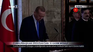 Cumhurbaşkanı Erdoğan’dan 10 Kasım Mesajı