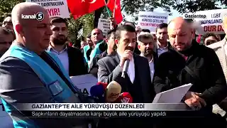 Gaziantep’te Aile Yürüyüşü Düzenledi