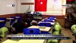 Gaziantep’te Deprem ve Tahliye Tatbikatı Gerçekleşti