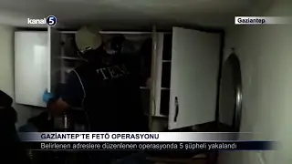 Gaziantep’te FETÖ Operasyonu