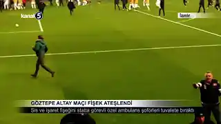 Göztepe Altay Maçı Fişek Ateşlendi