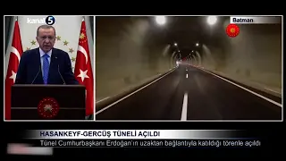 Hasankeyf-Gercüş Tüneli Açıldı