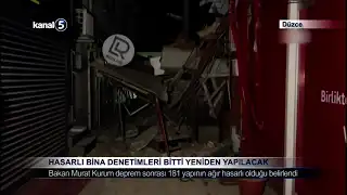 Hasarlı Bina Denetimleri Bitti Yeniden Yapılacak