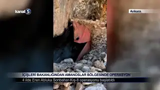İçişleri Bakanlığından Amanoslar Bölgesinde Operasyon