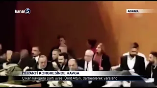İYİ Parti Kongresinde Kavga