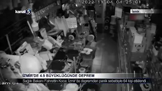 İzmir’de 4.9 Büyüklüğünde Deprem
