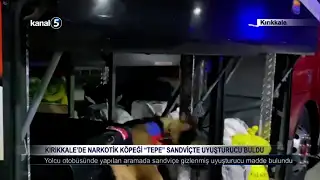 Kırıkkale’de Narkotik Köpeği “Tepe” Sandviçte Uyuşturucu Buldu